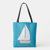 Totbeutel mit Sailboat Design Tasche (Rückseite)