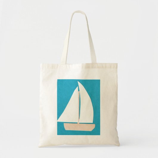 Totbeutel mit Sailboat Design Tragetasche (Vorne)