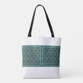 Totbeutel mit türkischem Fliesenmuster grün Tasche (Rückseite)