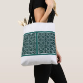 Totbeutel mit türkischem Fliesenmuster grün Tasche (Von Nahem)
