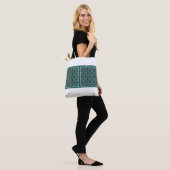 Totbeutel mit türkischem Fliesenmuster grün Tasche (Am Model)
