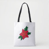 Totbeutel mit Weihnachts-Rot-Poinsettia Tasche (Vorderseite)