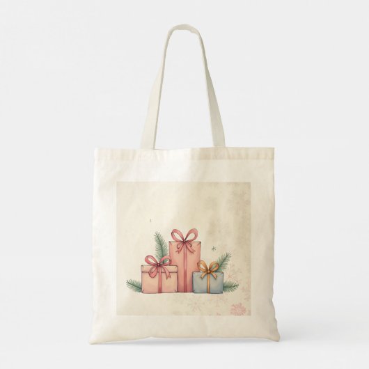 Totbeutel mit Weihnachtsdesign Tragetasche (Rückseite)