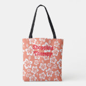 Totbeutel mit weißem Blumenmuster Tasche (Rückseite)