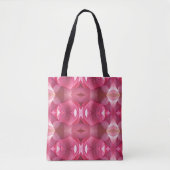 Totbeutel Pink Lotus Abstrakt Tasche (Vorderseite)