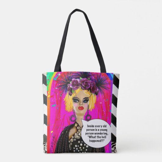 Totbeutel - schwarzer Hund  Tasche (Rückseite)