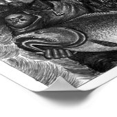 Tote Augen Poster von Vannak mit einem großen Fisc (Ecke)