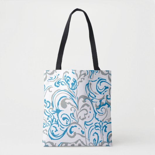 Tote bag-abstract blue tasche (Vorderseite)