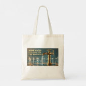 Tote Bag - achtsames Leben. Tragetasche (Rückseite)