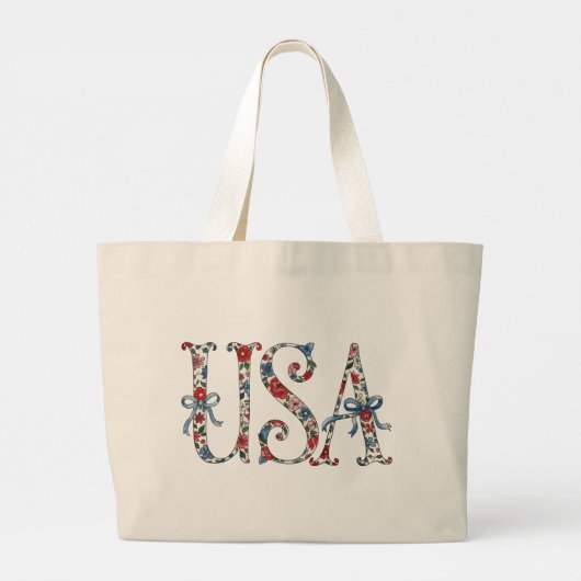 Tote Bag-American Independence Tote Bag Jumbo Stoffbeutel (Rückseite)