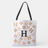 Tote Bag (ao) - Geschworene Briefe in Braun Tasche (Vorderseite)