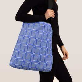 Tote Bag (ao) - Intertwined Blue Rings Tragetaschen Mit Langen Trägern
