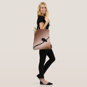 Tote Bag (ao) - Silhouette Hummingbird Tasche