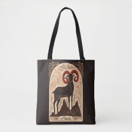 Tote Bag Aries Celestial Zodiac Art Tasche