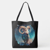 Tote Bag Aries Zodiac Sign Tasche (Rückseite)