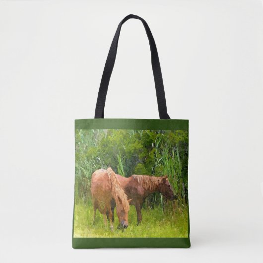 Tote Bag Assateague Ponys Tasche (Vorderseite)