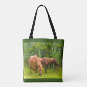 Tote Bag Assateague Ponys Tasche (Rückseite)