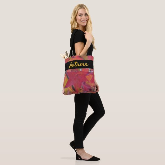 Tote Bag - Autumn Leaves Tasche (Am Model)