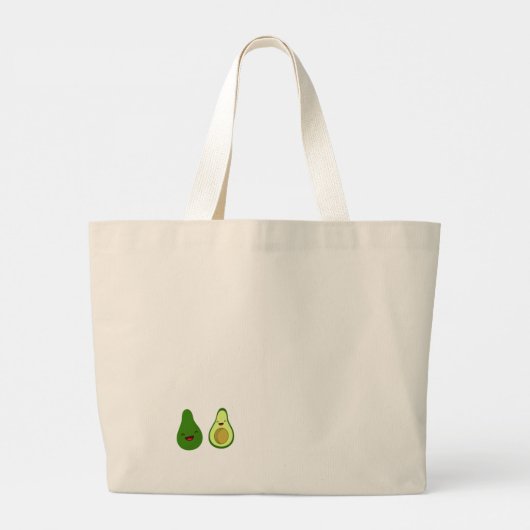 Tote Bag avocado Jumbo Stoffbeutel (Rückseite)