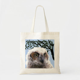 Tote Bag - Baby Owl Portrait Tragetasche