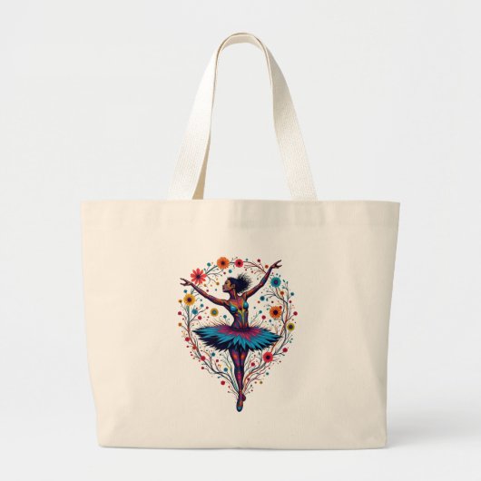 Tote bag "Bailarina" GRANDE Jumbo Stoffbeutel (Vorne)