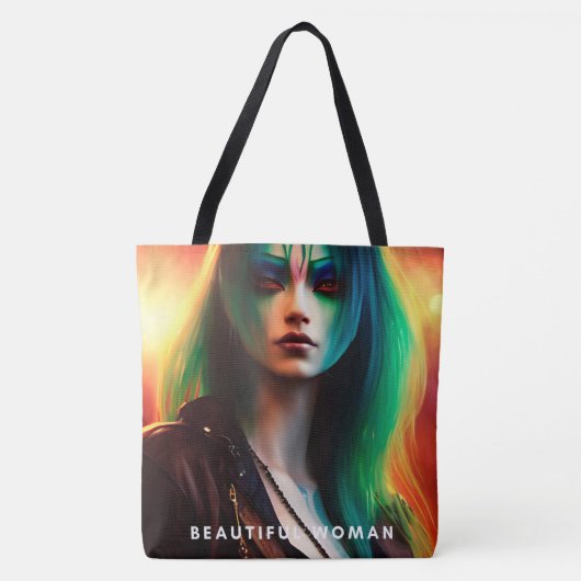 Tote Bag Beautiful woman Tasche (Vorderseite)