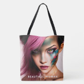 Tote Bag Beautiful woman Tasche (Rückseite)
