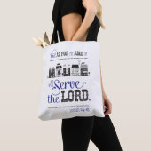 Tote bag bible scripture inspired joshua 24 tasche (Von Nahem)