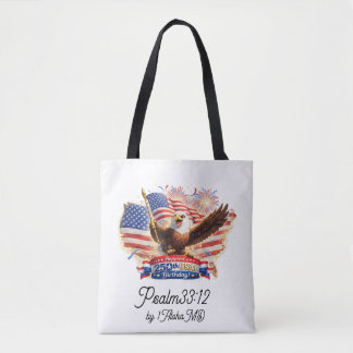 Tote bag  "Blessed Happiest 250th Birthday USA!" Tasche