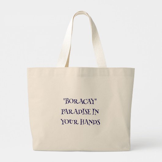 Tote Bag - Boracay Edition Jumbo Stoffbeutel (Rückseite)