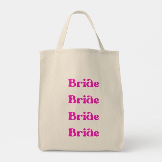 Tote bag bride tragetasche (Rückseite)