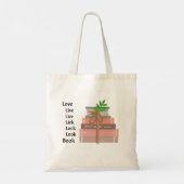 Tote Bag - Bücherwurm-Geschenk Tragetasche (Rückseite)
