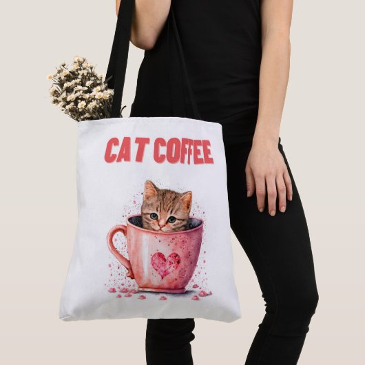 Tote Bag Cat Caffee Tasche (Von Nahem)