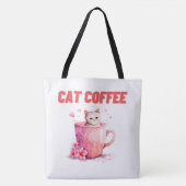 Tote Bag Cat Caffee Tasche (Vorderseite)