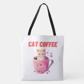 Tote Bag Cat Caffee Tasche (Vorderseite)