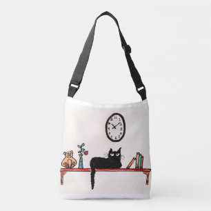 TOTE BAG - CAT-RELAXING TRAGETASCHEN MIT LANGEN TRÄGERN