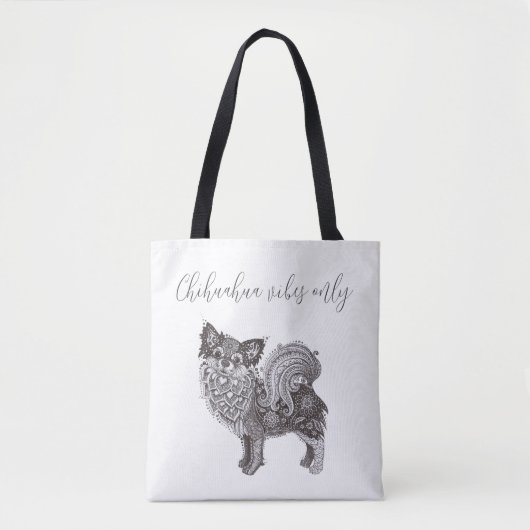 Tote Bag Chihuahua Vibes Tasche (Vorderseite)