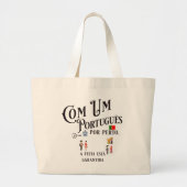 Tote Bag Com um Portugues por perto Jumbo Stoffbeutel (Vorne)