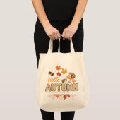 Tote Bag – Cute Hedgehogs, Mushrooms  Tragetasche (Vorderseite (Produkt))