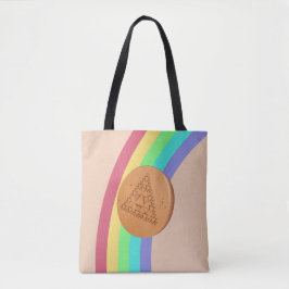 Tote Bag Dalgona Mehrfachdreieck - Seitenansicht Tasche