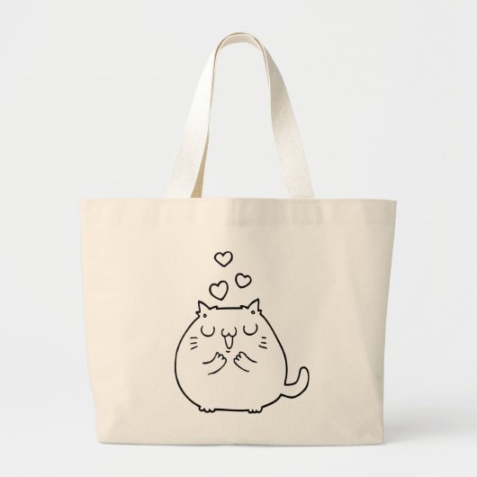Tote Bag Design Einfach Niedlich bequem Jumbo Stoffbeutel (Vorne)