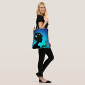 Tote Bag Die Frau der blauen Schmetterlinge Tasche (Am Model)