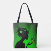 Tote Bag Die grüne Schmetterlinge Tasche (Rückseite)