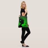 Tote Bag Die grüne Schmetterlinge Tasche (Am Model)