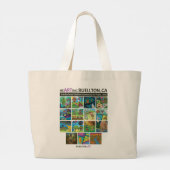 Tote Bag - Drachen im Wald Jumbo Stoffbeutel (Rückseite)