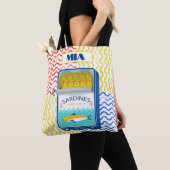 Tote Bag Eclectic Sardines Design | Personalisierb Tasche (Von Nahem)