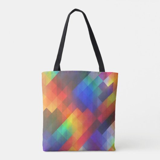 TOTE BAG - Ein Beutel mit vielen Regenbogenfarben Tasche (Rückseite)