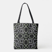 Tote Bag, Ein lebendiges elegantes schwarzes Desig Tasche (Rückseite)