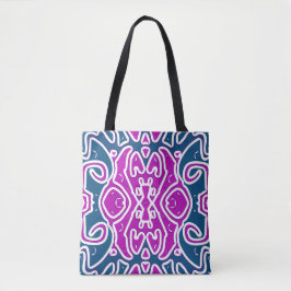 Tote Bag, Ein lebendiges, elegantes, vielfarbiges Tasche