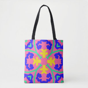 Tote Bag, Ein lebendiges, elegantes, vielfarbiges Tasche
